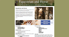 Desktop Screenshot of equestrianandhorse.com
