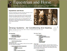Tablet Screenshot of equestrianandhorse.com